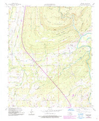 Moyers Oklahoma Historical topographic map, 1:24000 scale, 7.5 X 7.5 Minute, Year 1957
