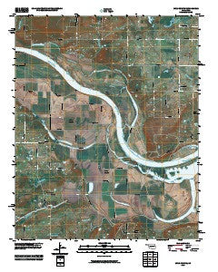 Muldrow SW Oklahoma Historical topographic map, 1:24000 scale, 7.5 X 7.5 Minute, Year 2010