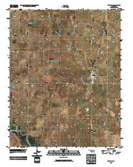 Mulhall Oklahoma Historical topographic map, 1:24000 scale, 7.5 X 7.5 Minute, Year 2009