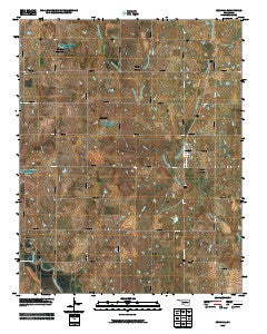 Mulhall Oklahoma Historical topographic map, 1:24000 scale, 7.5 X 7.5 Minute, Year 2009