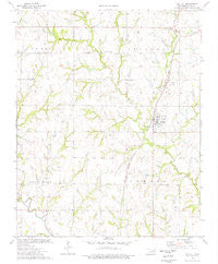 Mulhall Oklahoma Historical topographic map, 1:24000 scale, 7.5 X 7.5 Minute, Year 1974