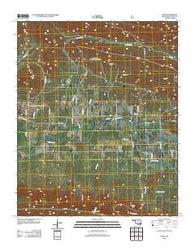 Muse Oklahoma Historical topographic map, 1:24000 scale, 7.5 X 7.5 Minute, Year 2012