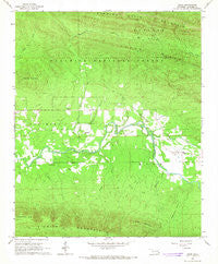 Muse Oklahoma Historical topographic map, 1:24000 scale, 7.5 X 7.5 Minute, Year 1966