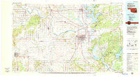 Muskogee Oklahoma Historical topographic map, 1:100000 scale, 30 X 60 Minute, Year 1978