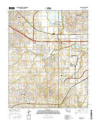 Mustang Oklahoma Current topographic map, 1:24000 scale, 7.5 X 7.5 Minute, Year 2016