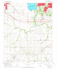 Mustang Oklahoma Historical topographic map, 1:24000 scale, 7.5 X 7.5 Minute, Year 1966