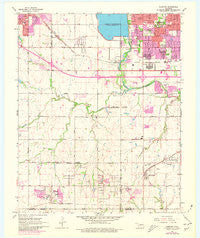 Mustang Oklahoma Historical topographic map, 1:24000 scale, 7.5 X 7.5 Minute, Year 1966