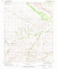 Mutual NE Oklahoma Historical topographic map, 1:24000 scale, 7.5 X 7.5 Minute, Year 1969
