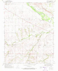 Mutual NE Oklahoma Historical topographic map, 1:24000 scale, 7.5 X 7.5 Minute, Year 1969