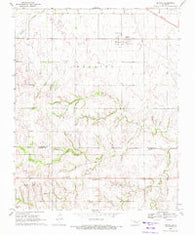 Mutual Oklahoma Historical topographic map, 1:24000 scale, 7.5 X 7.5 Minute, Year 1969