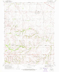 Mutual Oklahoma Historical topographic map, 1:24000 scale, 7.5 X 7.5 Minute, Year 1969