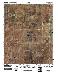 Mutual SW Oklahoma Historical topographic map, 1:24000 scale, 7.5 X 7.5 Minute, Year 2010