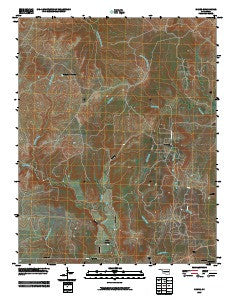 Nanos Oklahoma Historical topographic map, 1:24000 scale, 7.5 X 7.5 Minute, Year 2009