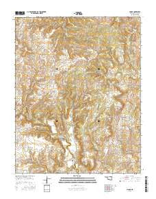 Nanos Oklahoma Current topographic map, 1:24000 scale, 7.5 X 7.5 Minute, Year 2016