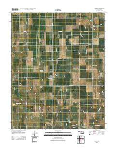 Nardin Oklahoma Historical topographic map, 1:24000 scale, 7.5 X 7.5 Minute, Year 2012