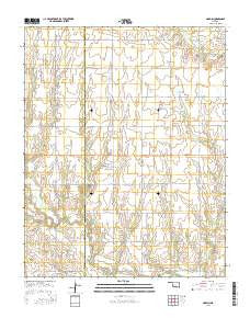 Nardin Oklahoma Current topographic map, 1:24000 scale, 7.5 X 7.5 Minute, Year 2016