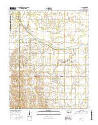 Nash Oklahoma Current topographic map, 1:24000 scale, 7.5 X 7.5 Minute, Year 2016
