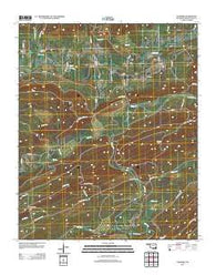 Nashoba Oklahoma Historical topographic map, 1:24000 scale, 7.5 X 7.5 Minute, Year 2012