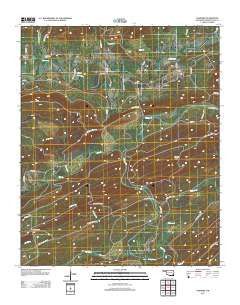 Nashoba Oklahoma Historical topographic map, 1:24000 scale, 7.5 X 7.5 Minute, Year 2012