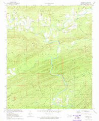 Nashoba Oklahoma Historical topographic map, 1:24000 scale, 7.5 X 7.5 Minute, Year 1972