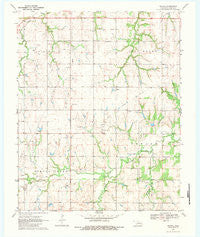 Navina Oklahoma Historical topographic map, 1:24000 scale, 7.5 X 7.5 Minute, Year 1970