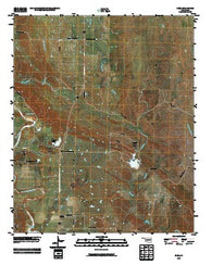 Nebo Oklahoma Historical topographic map, 1:24000 scale, 7.5 X 7.5 Minute, Year 2009