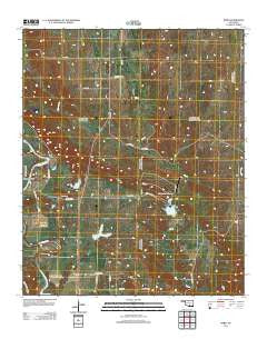 Nebo Oklahoma Historical topographic map, 1:24000 scale, 7.5 X 7.5 Minute, Year 2013