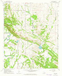 Nebo Oklahoma Historical topographic map, 1:24000 scale, 7.5 X 7.5 Minute, Year 1963