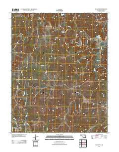 Nelagoney Oklahoma Historical topographic map, 1:24000 scale, 7.5 X 7.5 Minute, Year 2012