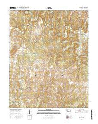 Nelagoney Oklahoma Current topographic map, 1:24000 scale, 7.5 X 7.5 Minute, Year 2016