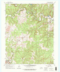 Nelagoney Oklahoma Historical topographic map, 1:24000 scale, 7.5 X 7.5 Minute, Year 1960