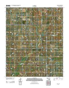 Nellie Oklahoma Historical topographic map, 1:24000 scale, 7.5 X 7.5 Minute, Year 2012