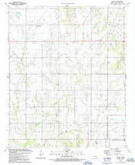 Nellie Oklahoma Historical topographic map, 1:24000 scale, 7.5 X 7.5 Minute, Year 1991