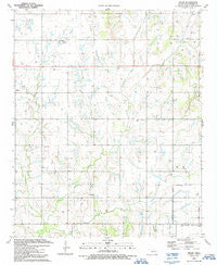 Nellie Oklahoma Historical topographic map, 1:24000 scale, 7.5 X 7.5 Minute, Year 1991