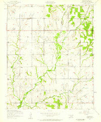 Nellie Oklahoma Historical topographic map, 1:24000 scale, 7.5 X 7.5 Minute, Year 1956