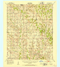 Nellie Oklahoma Historical topographic map, 1:62500 scale, 15 X 15 Minute, Year 1949