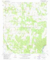 New Oberlin Oklahoma Historical topographic map, 1:24000 scale, 7.5 X 7.5 Minute, Year 1980