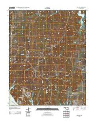 New Prue Oklahoma Historical topographic map, 1:24000 scale, 7.5 X 7.5 Minute, Year 2012