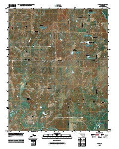 Newby Oklahoma Historical topographic map, 1:24000 scale, 7.5 X 7.5 Minute, Year 2010