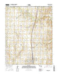 Newkirk Oklahoma Current topographic map, 1:24000 scale, 7.5 X 7.5 Minute, Year 2016