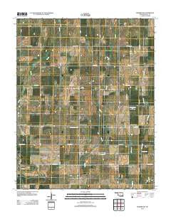 Newkirk SW Oklahoma Historical topographic map, 1:24000 scale, 7.5 X 7.5 Minute, Year 2012