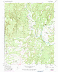 Nicut Oklahoma Historical topographic map, 1:24000 scale, 7.5 X 7.5 Minute, Year 1973