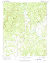 Nicut Oklahoma Historical topographic map, 1:24000 scale, 7.5 X 7.5 Minute, Year 1973