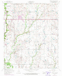 Ninemile Creek Oklahoma Historical topographic map, 1:24000 scale, 7.5 X 7.5 Minute, Year 1956