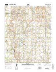 Ninemile Creek Oklahoma Current topographic map, 1:24000 scale, 7.5 X 7.5 Minute, Year 2016