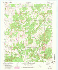 Non Oklahoma Historical topographic map, 1:24000 scale, 7.5 X 7.5 Minute, Year 1967