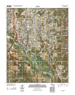Norman Oklahoma Historical topographic map, 1:24000 scale, 7.5 X 7.5 Minute, Year 2012