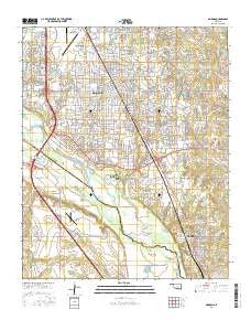 Norman Oklahoma Current topographic map, 1:24000 scale, 7.5 X 7.5 Minute, Year 2016