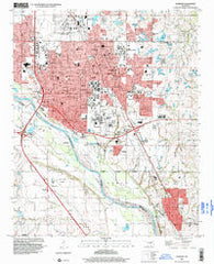 Norman Oklahoma Historical topographic map, 1:24000 scale, 7.5 X 7.5 Minute, Year 1995