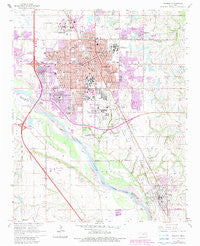 Norman Oklahoma Historical topographic map, 1:24000 scale, 7.5 X 7.5 Minute, Year 1965
